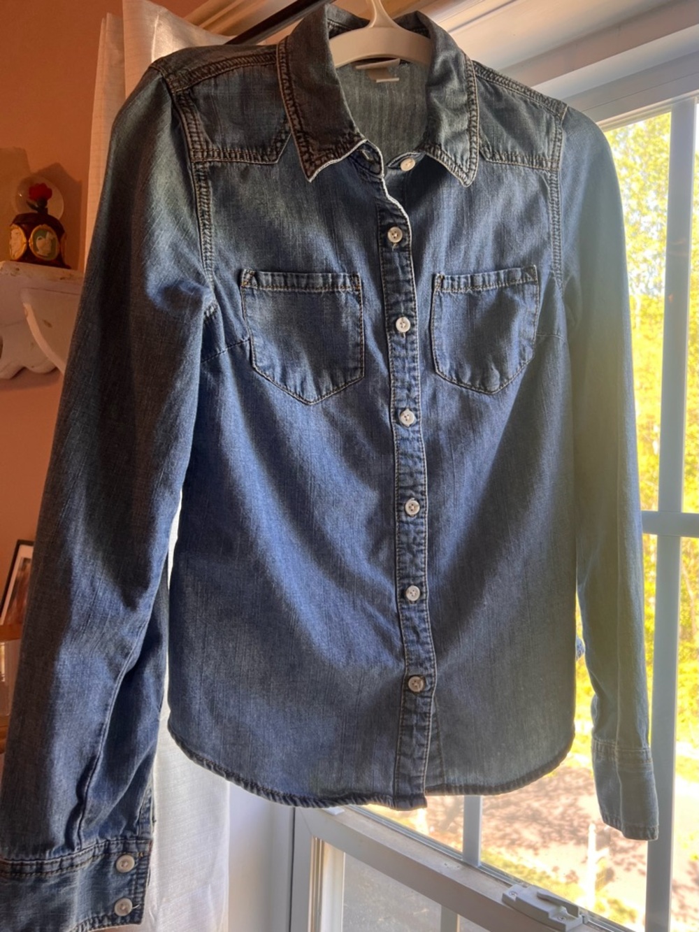 Classic Denim Button-Up Shirt